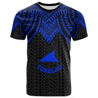 Tokelau T Shirt Polynesian Armor Style Blue Unisex Blue - Polynesian Pride