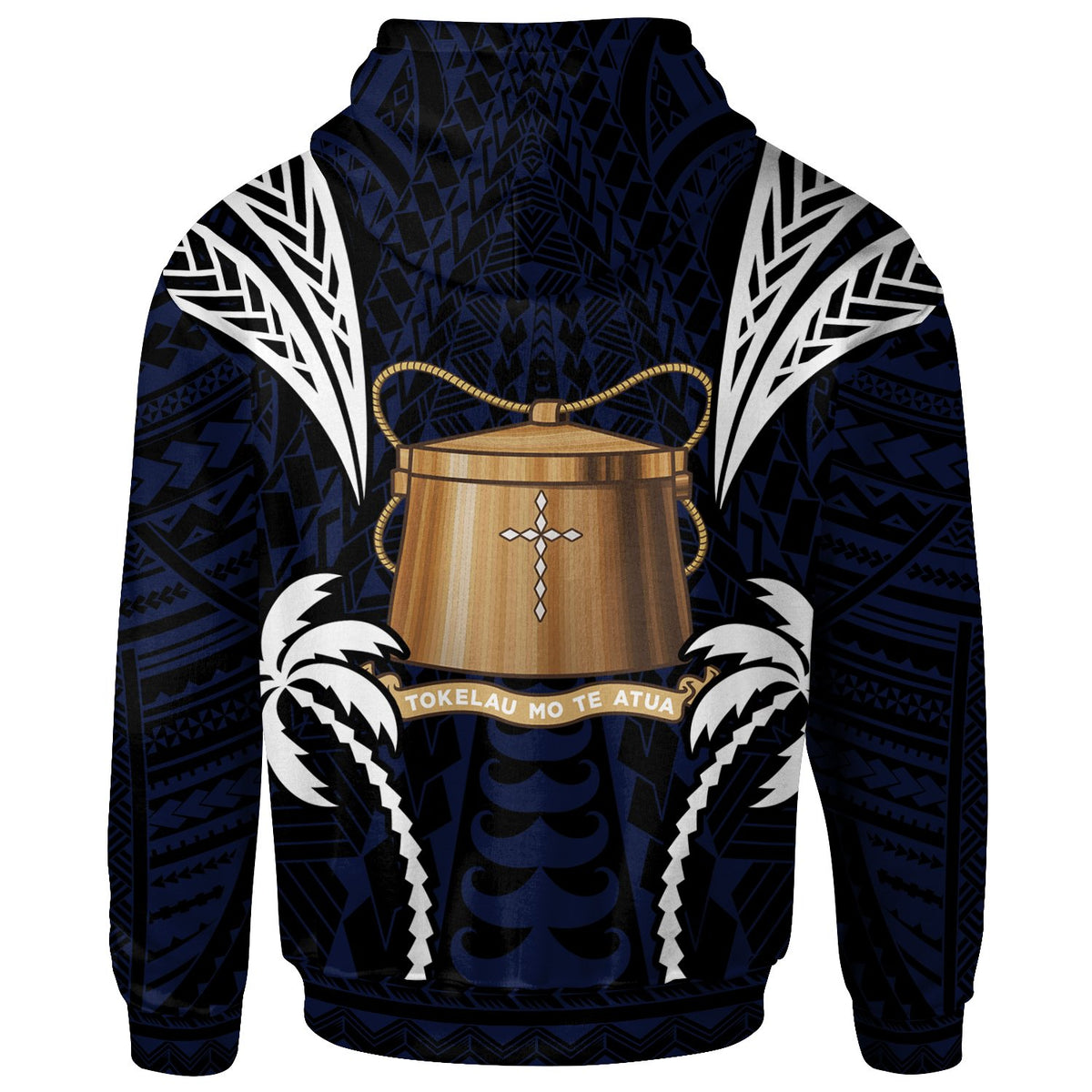 Tokelau Zip up Hoodie Blood Runs Through My Veins Style Flag - Polynesian Pride