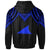 Tokelau Custom Hoodie Polynesian Armor Style Blue - Polynesian Pride