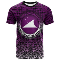 Tokelau T Shirt Circle Pattern Purple Unisex Purple - Polynesian Pride