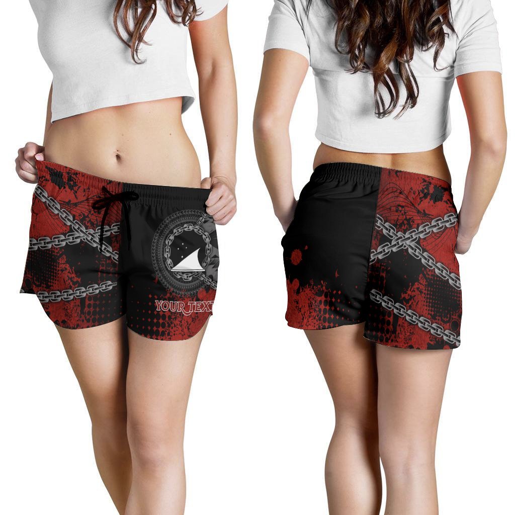 Tokelau Polynesian Personalised Women's Shorts - Polynesian Chain Style - Polynesian Pride