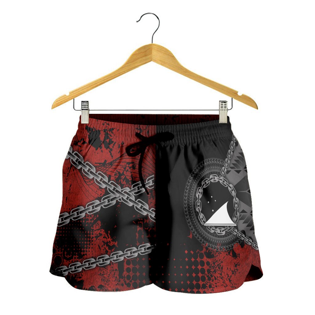 Tokelau Polynesian Women's Shorts - Polynesian Chain Style - Polynesian Pride