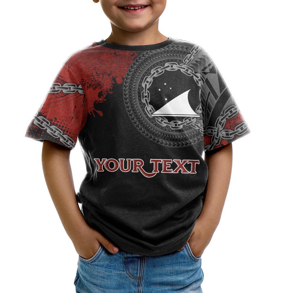 Tokelau Polynesian Custom T Shirt Polynesian Chain Style - Polynesian Pride