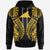 Tokelau Hoodie Polynesian Lion Head Gold Style Unisex Gold - Polynesian Pride