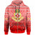 Tonga Custom Hoodie Kolisi Tonga With Tropical Flowers LT10 - Polynesian Pride