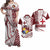 Tonga Emancipation Day Matching Dress and Hawaiian Shirt Kupesi Pattern No.1 White LT9 White - Polynesian Pride