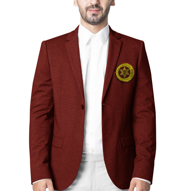 Tonga Tonga High School Blazer Original Style - Maroon LT8 Unisex Maroon - Polynesian Pride