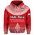 Custom Mate Maa Tonga Rugby Hoodie Tongan Kupesi Ngatu Style LT9 Pullover Hoodie Red - Polynesian Pride