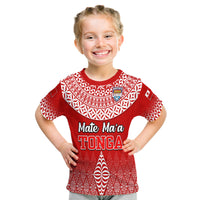 Mate Ma'a Tonga Rugby T-Shirt - Tongan Kupesi Ngatu Style LT9 - Polynesian Pride