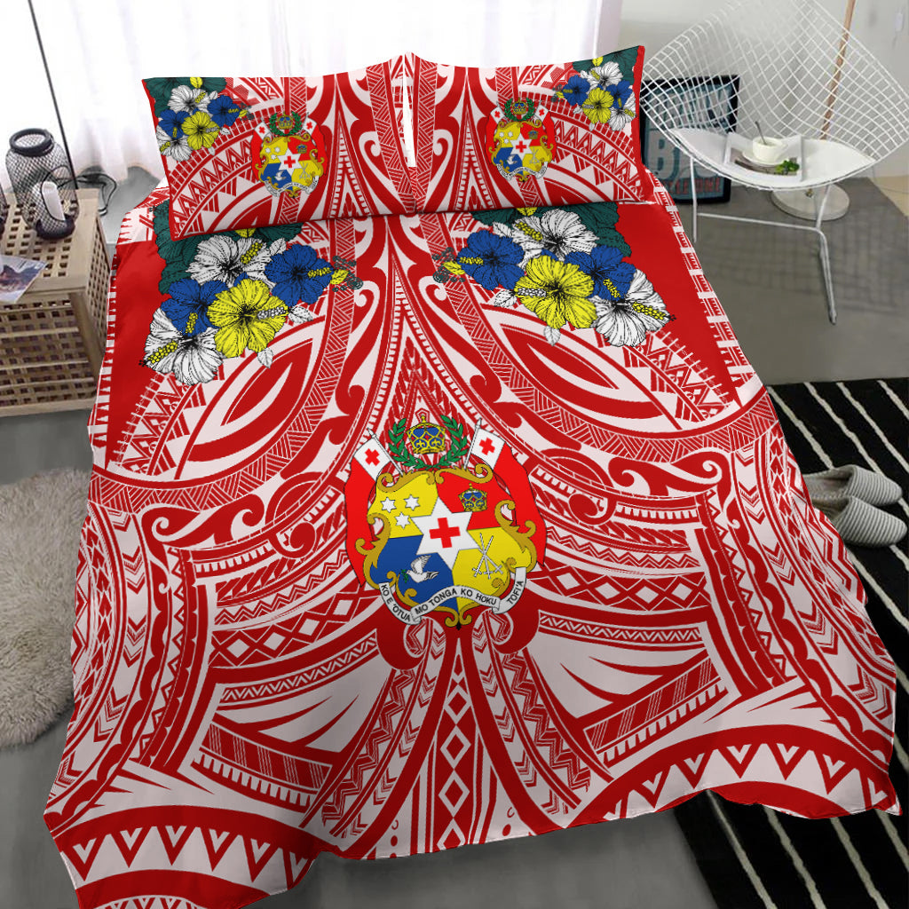 Tonga Bedding Set - Polynesian Pattern Red Color LT7 - Polynesian Pride