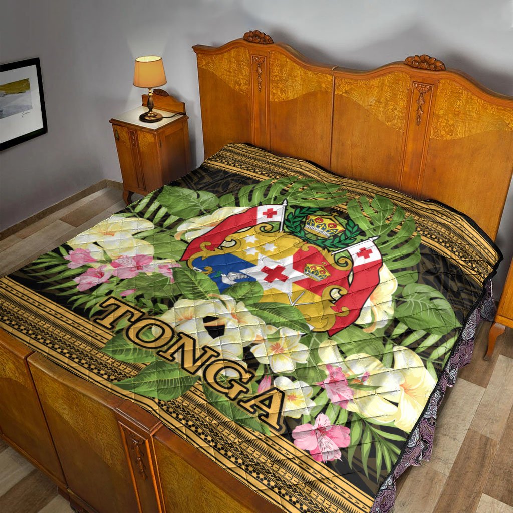 Tonga Premium Quilt - Polynesian Gold Patterns Collection - Polynesian Pride