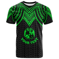 Tonga Custom T Shirt Polynesian Armor Style Green Unisex Art - Polynesian Pride