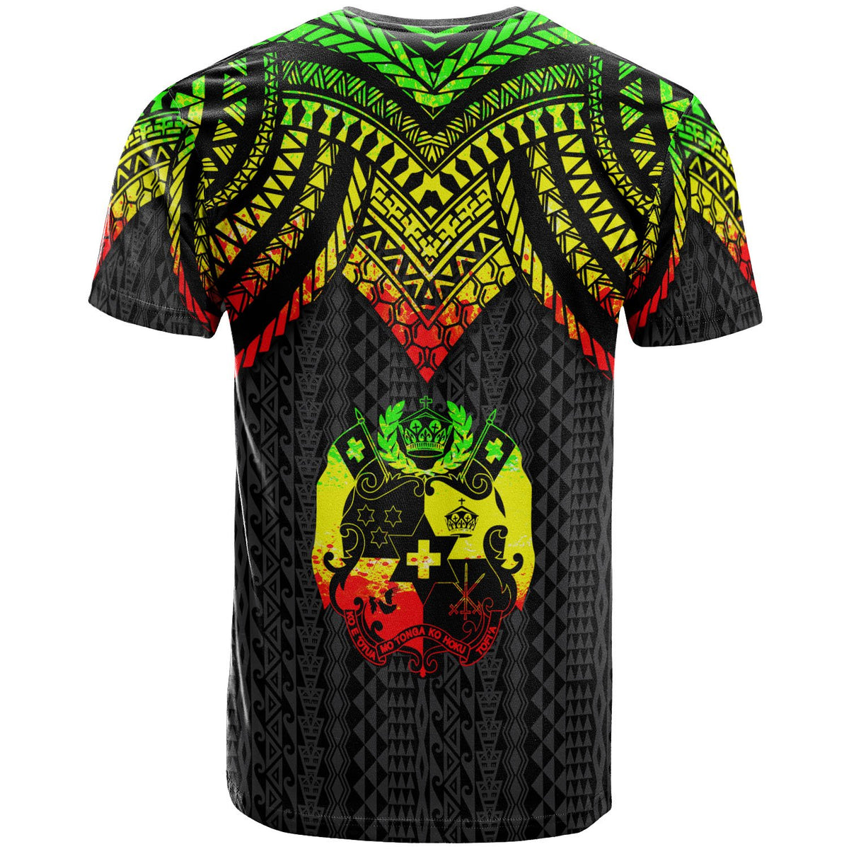 Tonga T Shirt Polynesian Armor Style Reagge - Polynesian Pride