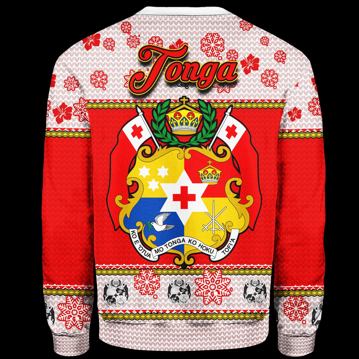 Tonga Christmas Sweater - Santa Claus Polynesian Tattoo - Polynesian Pride