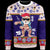 American Samoa Custom Personalised Christmas Sweater - Santa Claus Polynesian Tattoo Unisex Blue - Polynesian Pride