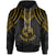 Tonga Custom Hoodie Polynesian Armor Style Gold Unisex Gold - Polynesian Pride