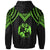 Tonga Custom Hoodie Polynesian Armor Style Green - Polynesian Pride