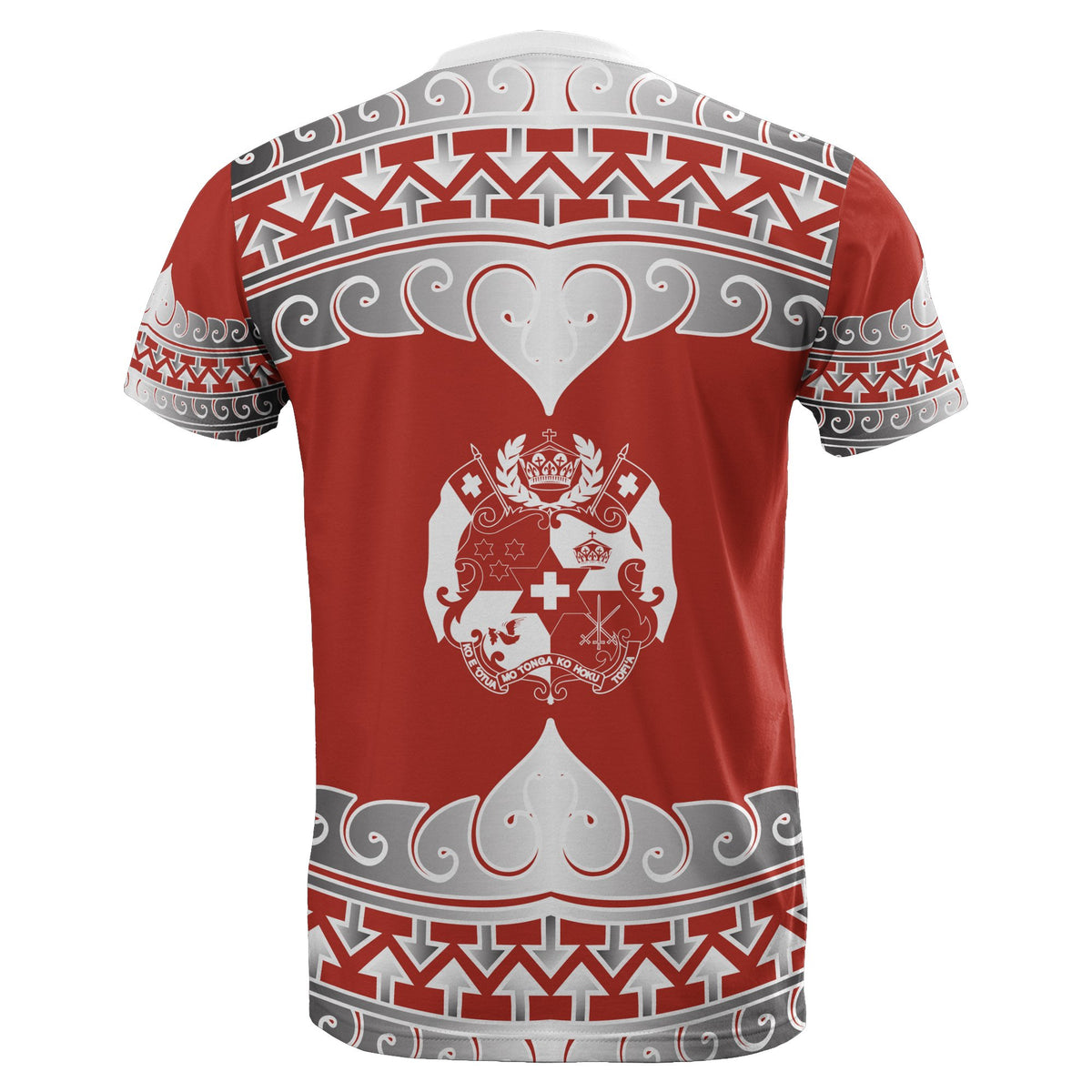 Tonga All Over T Shirt Tongan Wave Style - Polynesian Pride