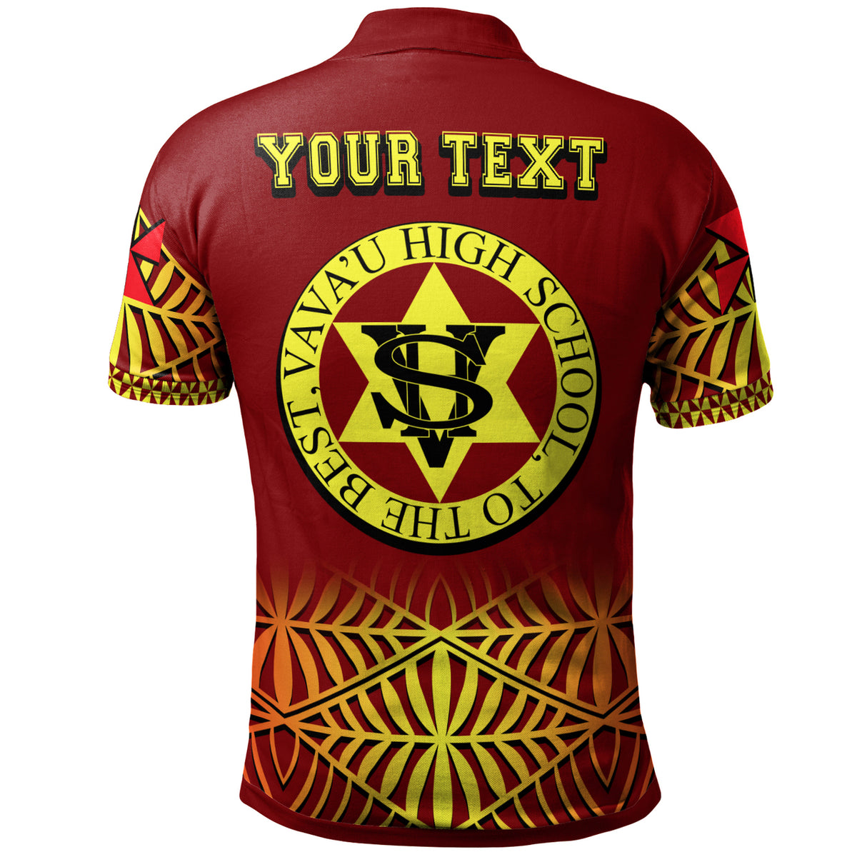 Tonga Custom Polo Shirt Tonga High School TapaTribal Pattern LT10 - Polynesian Pride