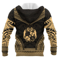 Tonga Polynesian Chief Custom Hoodie Gold Version - Polynesian Pride