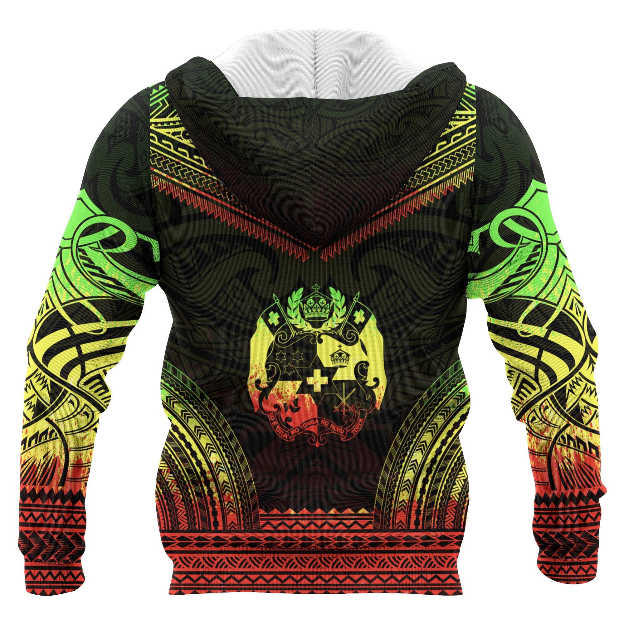 Tonga Polynesian Chief Custom Hoodie Reggae Version Unisex Reggae - Polynesian Pride