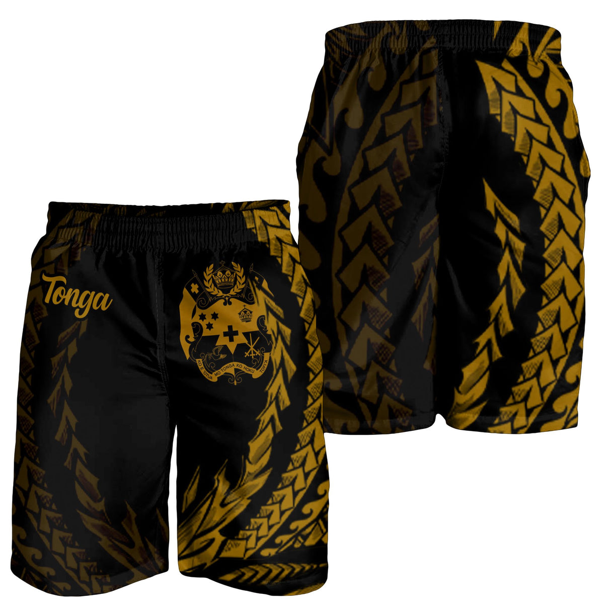 Tonga Men's Shorts - Wings Style - Polynesian Pride