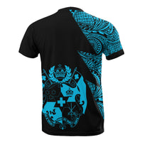 Tonga Custom T Shirt Polynesian Pattern Neon Style - Polynesian Pride