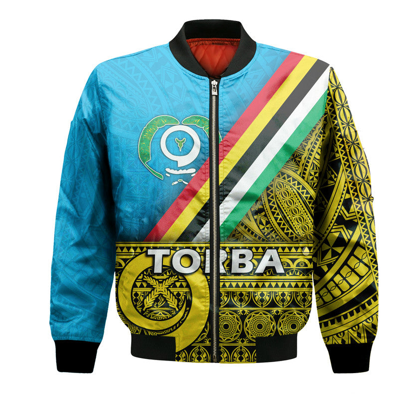 (Custom Personalised) Vanuatu Torba Province Day Bomber Jacket Torba Flag Color Style LT9 Unisex Yellow - Polynesian Pride