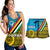 Vanuatu Torba Province Day Combo Racerback Tank and Women Short Torba Flag Color Style LT9 Yellow - Polynesian Pride