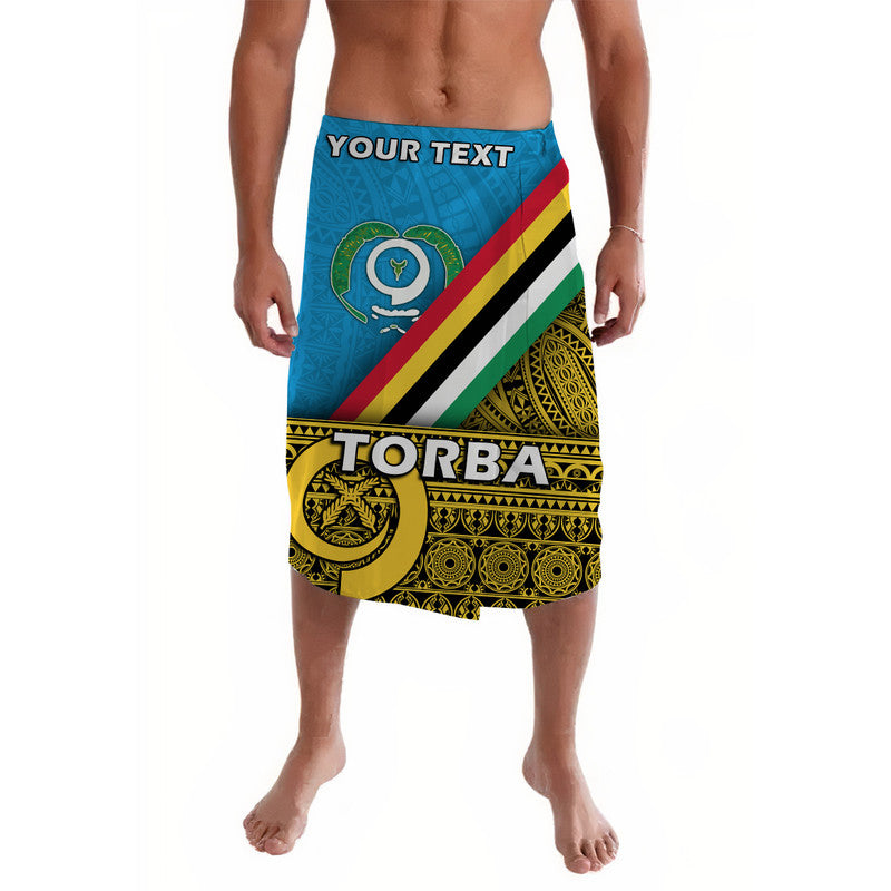 Custom Torba Vanuatu Province Day Lavalava Torba Flag Color Style LT9 Yellow - Polynesian Pride