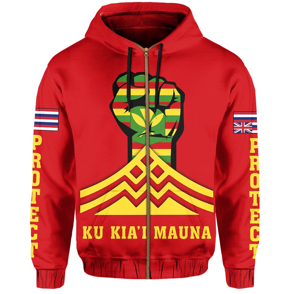 Hawaii Mauna Kea Strong Zipper Hoodie - Polynesian Pride