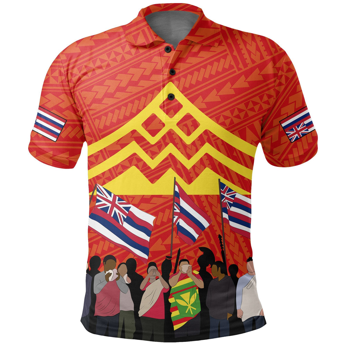Hawaii Protectors Mauna Kea Polynesian Polo Shirt - Polynesian Pride