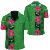 (Personalized) Hawaii Hibiscus Flowers Polynesian - Hawaiian Shirt - Domi Style Unisex Green - Polynesian Pride
