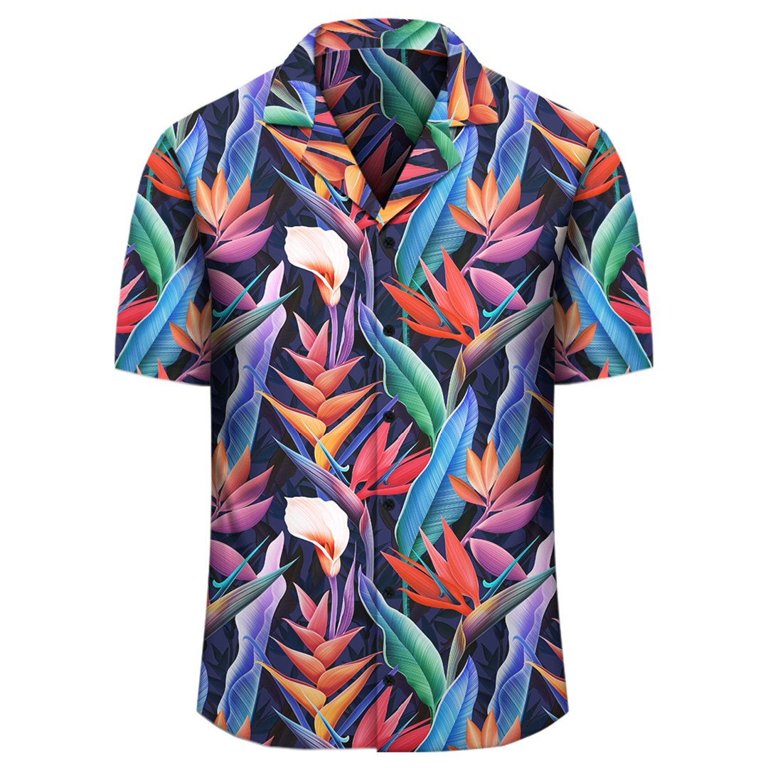 Tropical Flower Hawaiian Shirt - Polynesian Pride