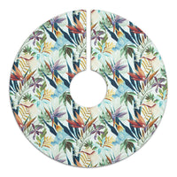 Tropical Flower, Plant And Leaf Pattern Tree Skirt - Polynesian Pride