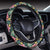 Tropical Flowers, Palm And Leaves Hawaii Universal Steering Wheel Cover with Elastic Edge - Polynesian Pride