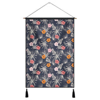 Tropical Grey Hanging Poster - AH Hanging Poster 43 x 65 cm Cotton And Linen - Polynesian Pride