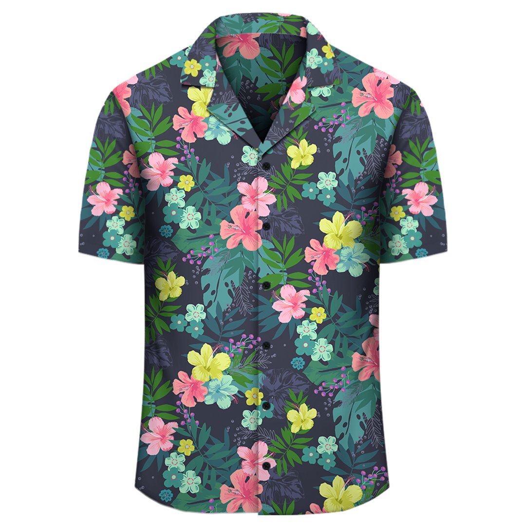 Tropical Hibiscus Hawaiian Shirt - Polynesian Pride