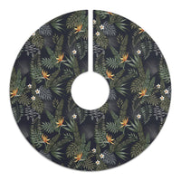 Tropical Leaves And Flowers In The Night Style Tree Skirt - Polynesian Pride