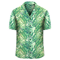 Tropical Leaves Jungle Monstera Leaf Hawaiian Shirt - Polynesian Pride