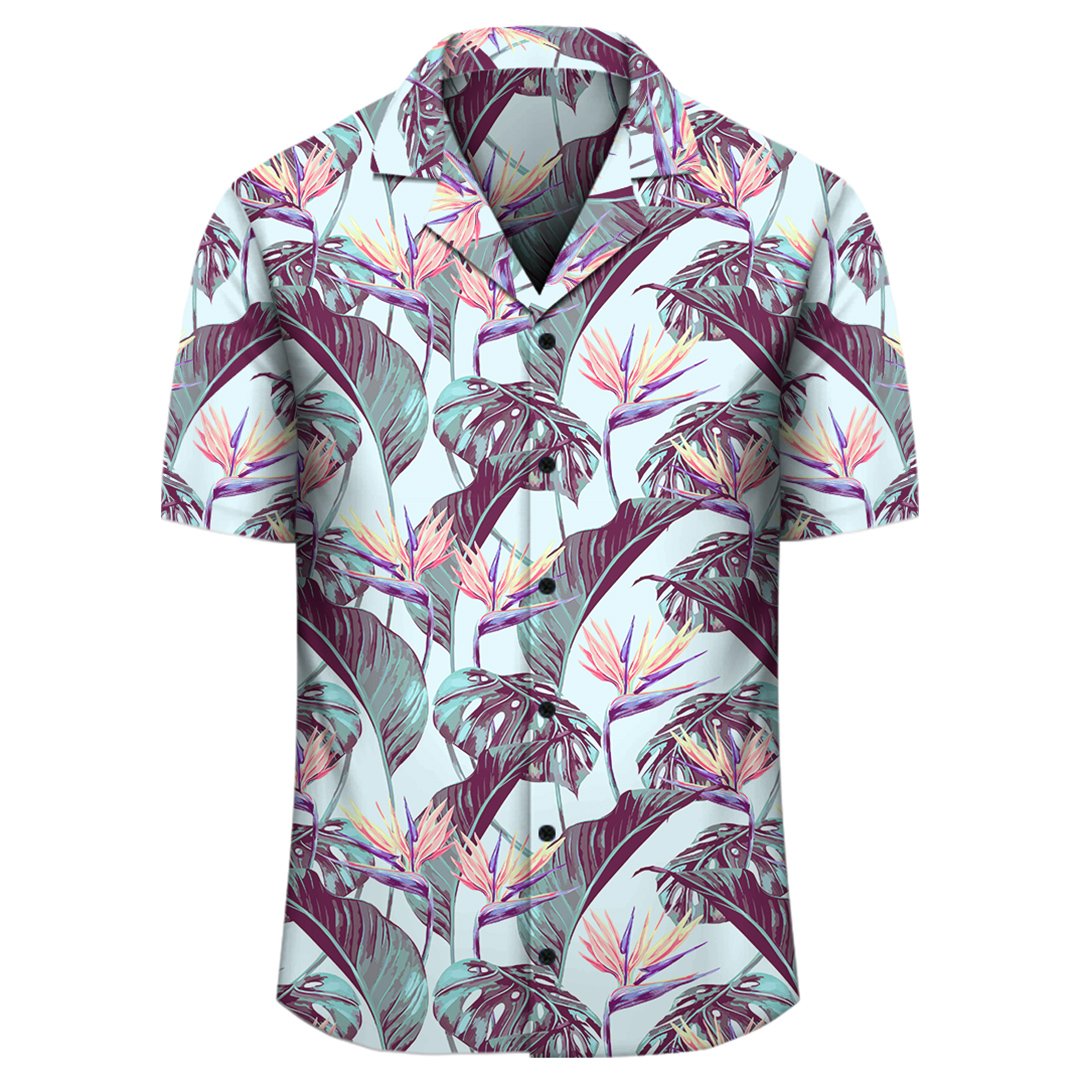 Tropical Monstera Leaf Hawaiian Shirt - Polynesian Pride