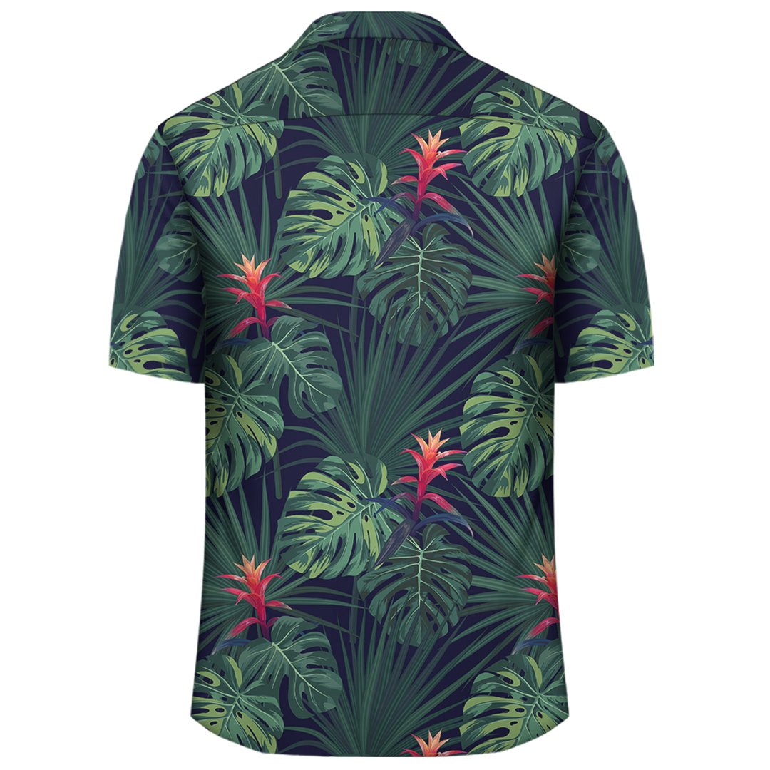 Tropical Monstera Leaf Green Hawaiian Shirt - Polynesian Pride
