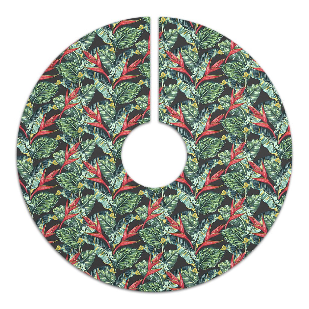 Tropical Monstera Leaf Green Mix Tree Skirt - Polynesian Pride