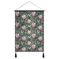 Tropical Monstera Leaf Red Hanging Poster - AH Hanging Poster 43 x 65 cm Cotton And Linen - Polynesian Pride