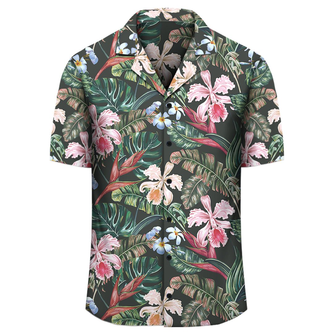 Tropical Monstera Leaf Red Hawaiian Shirt - Polynesian Pride