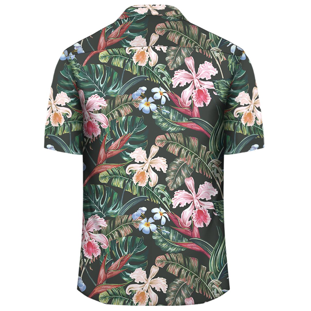 Tropical Monstera Leaf Red Hawaiian Shirt - Polynesian Pride