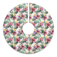 Tropical Palm Leaf White Tree Skirt - Polynesian Pride