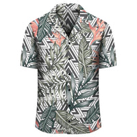 Tropical Palm Leaves And Flowers Hawaiian Shirt - Polynesian Pride