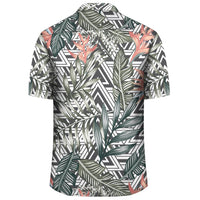 Tropical Palm Leaves And Flowers Hawaiian Shirt - Polynesian Pride