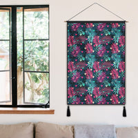 Tropical Pattern Hanging Poster - AH Hanging Poster 50 x 75 cm Cotton And Linen - Polynesian Pride